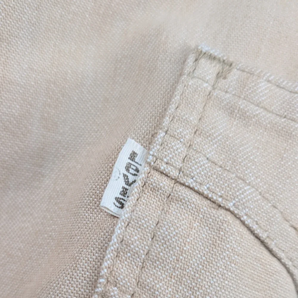 Vintage Levi's White Tab Flare Bell Bottom Brown Pants Men's 42x20 Talon Zip 70s